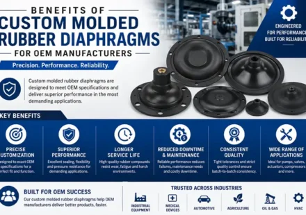 Benefits of Custom Molded Rubber Diaphragms for OEM Manufacturers