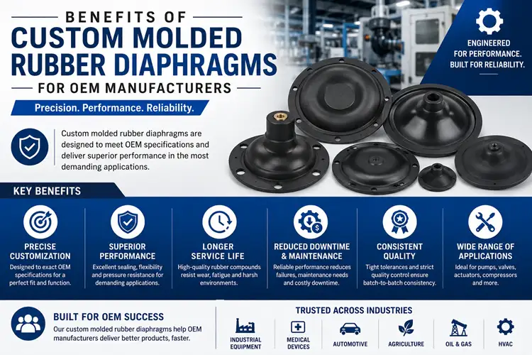 Benefits of Custom Molded Rubber Diaphragms for OEM Manufacturers