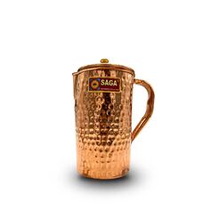 Ayurvedic-Pure-Hammered-Copper-Jug-1L-Small-Size