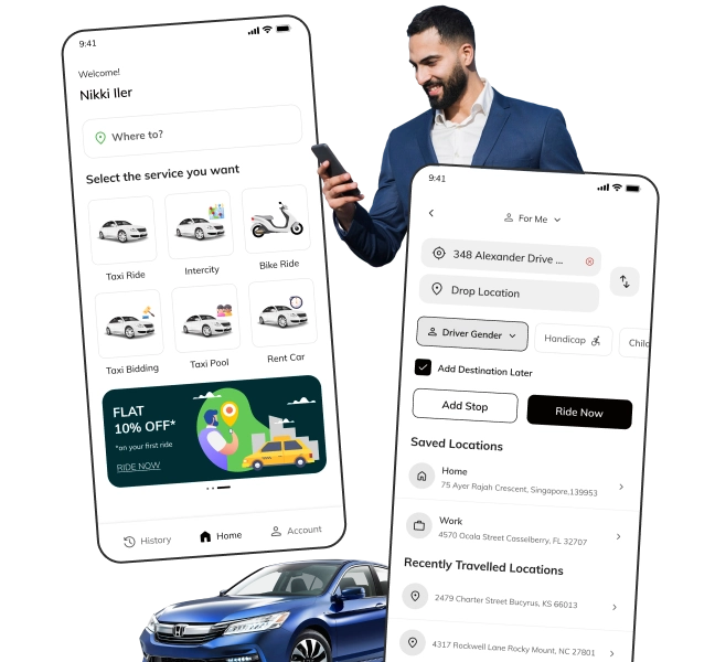 FOX-TAXI – White-Label Uber Clone App for On-Demand Ta