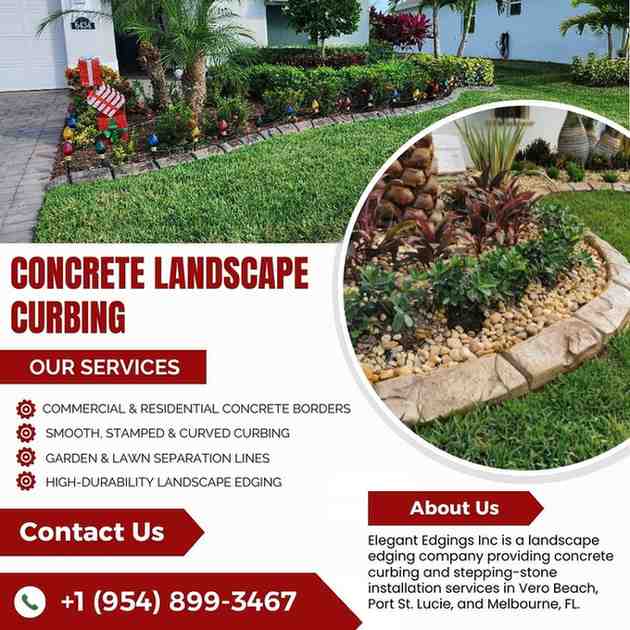 Concrete Edging Near Vero Beach, FL