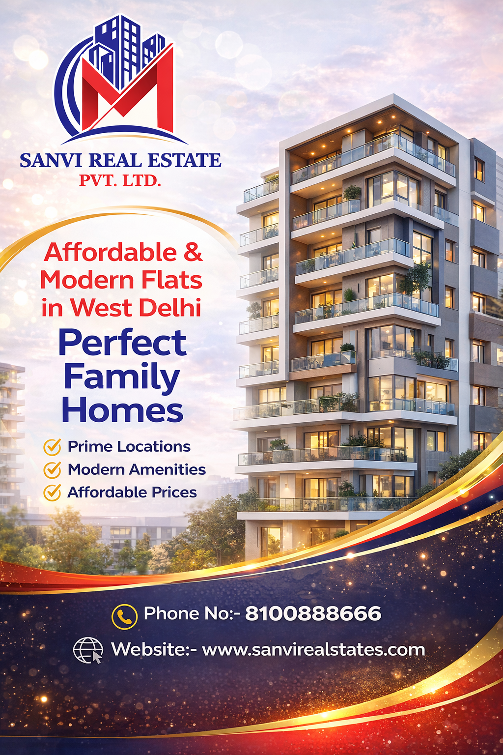 Affordable & Modern Flats in West Delhi – Perfect Fami