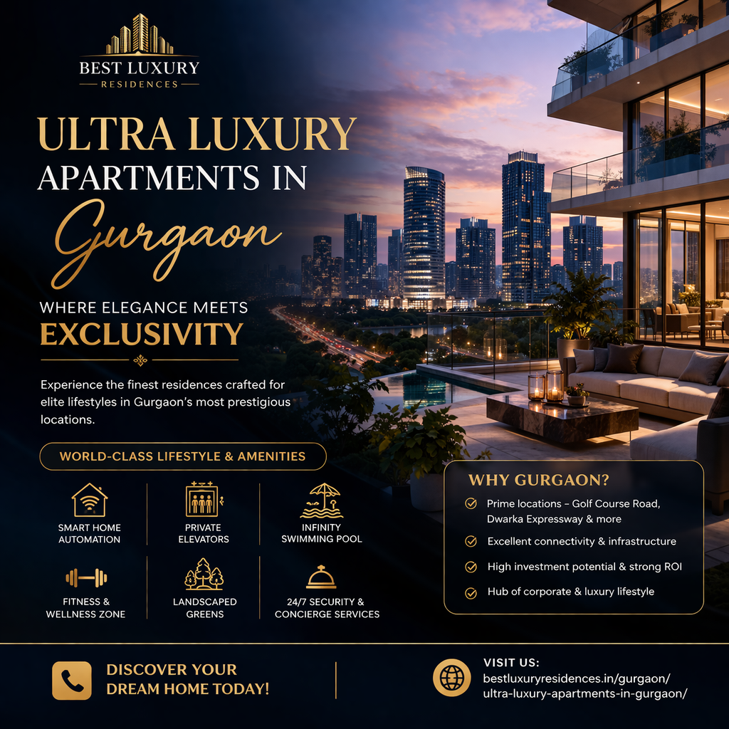 Luxury Apartments in Gurgaon – Ultra-Modern Homes in P