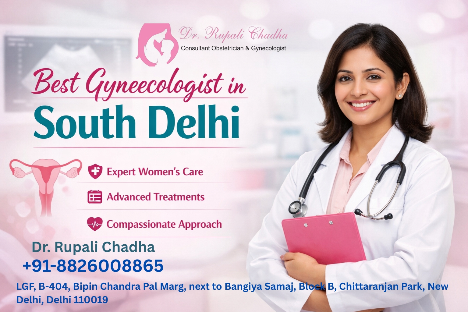 Best Gynecologist in South Delhi | Dr. Rupali Chadha