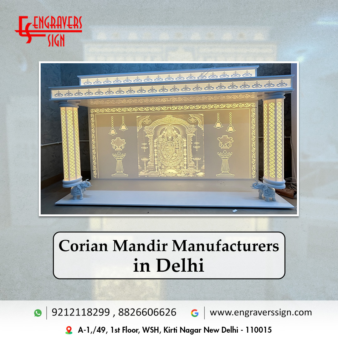 Corian Mandir Manufacturers in Delhi